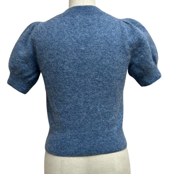 Banana Republic Puff-Sleeve Wool Alpaca Blend Sweater Top - Picture 4 of 6